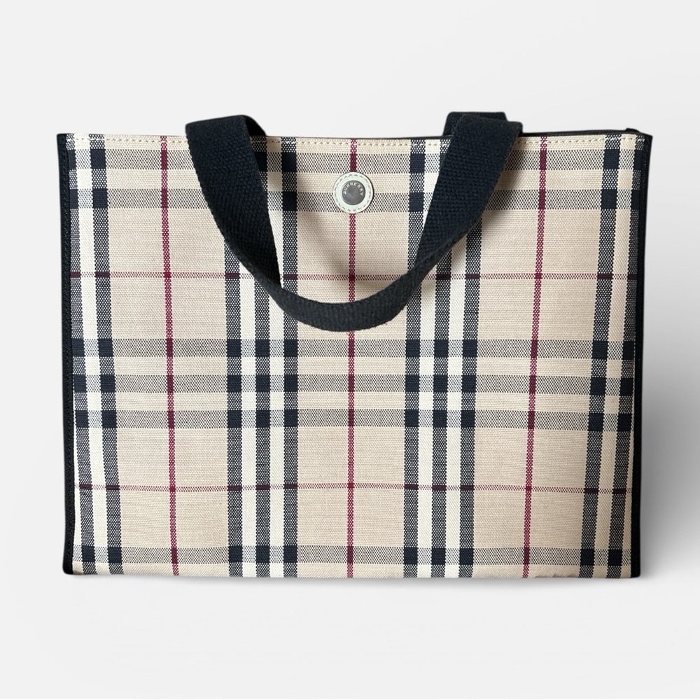 Burberry London Nova Check Canvas Tote Bag